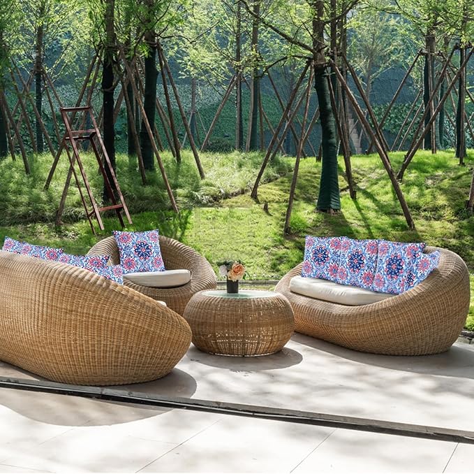 JMGBird Direct Outdoor Waterproof Pillows 18 * 18 Inch Throw Pillows for Patio Furniture