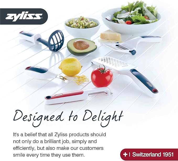Zyliss Stainless Steel Potato Masher, Non-Slip Handle, 10"