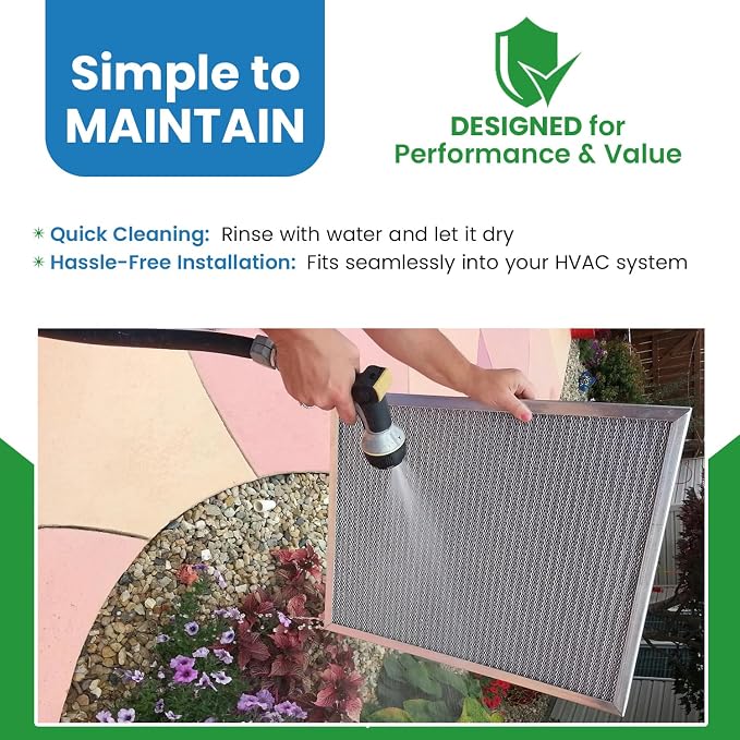 Filter Everything Reusable Air Filter 16x20x1 MERV 9, Part Number 917763
