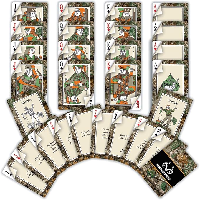 MasterPieces Family Games - Realtree Playing Cards - Officially Licensed Playing Card Deck for Adults, Kids, and Family