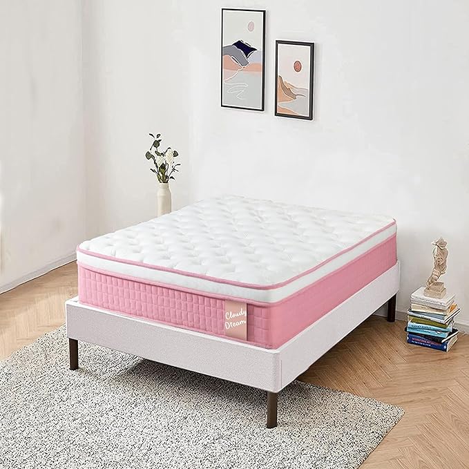 12 Inch Memory Foam Mattress,Twin XL Size Plush Hybrid Mattress,7-Zone Memory Foam & Pocket Spring,Edge Support & Motion Isolating,Pressure Relief, Certified Foams Fabric,Bed in a Box,Echelon Dream