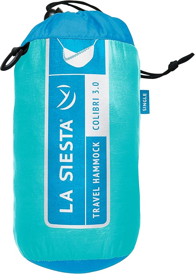 LA SIESTA® Colibri 3.0 Outdoor Hammock & Tree Straps -Camping Hammock for Outside, Hiking Travel Backpacking Hammock Portable, Caribic