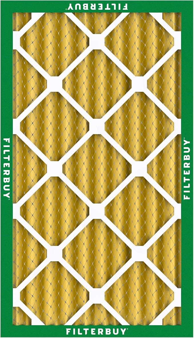 Filterbuy 16x25x4 Air Filter MERV 11 Superior Pet & Allergy Defense,
