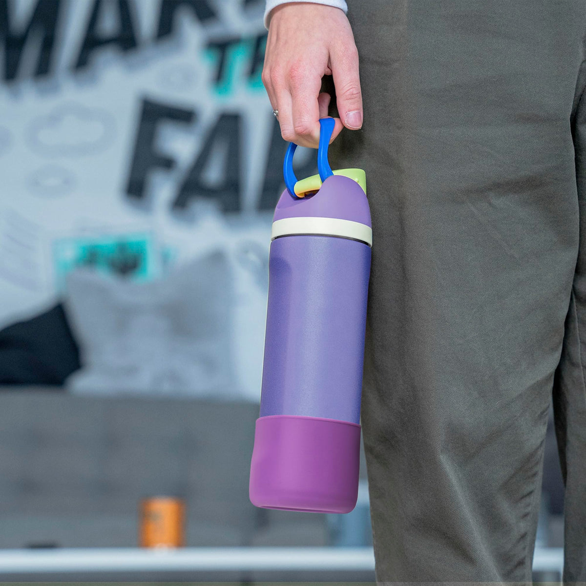 Diumepo Silicone Water Bottle Boot for Owala 24 oz 32 oz 40 oz, Anti-Slip Protective Sleeve for Owala Twist & FreeSip & Flip Stainless Steel Water Bottle, Boot Bottom Base(Glitter Purple)