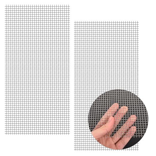 2 Pack 12"x24" Wire Mesh, 5 Mesh Crimped Stainless Steel Mesh, Never Rust