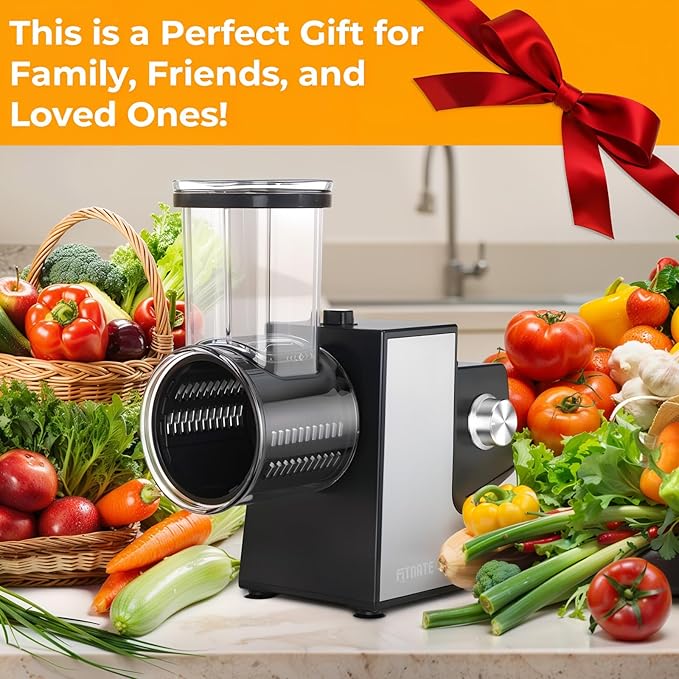 FITNATE Electric Cheese Grater, 250W
