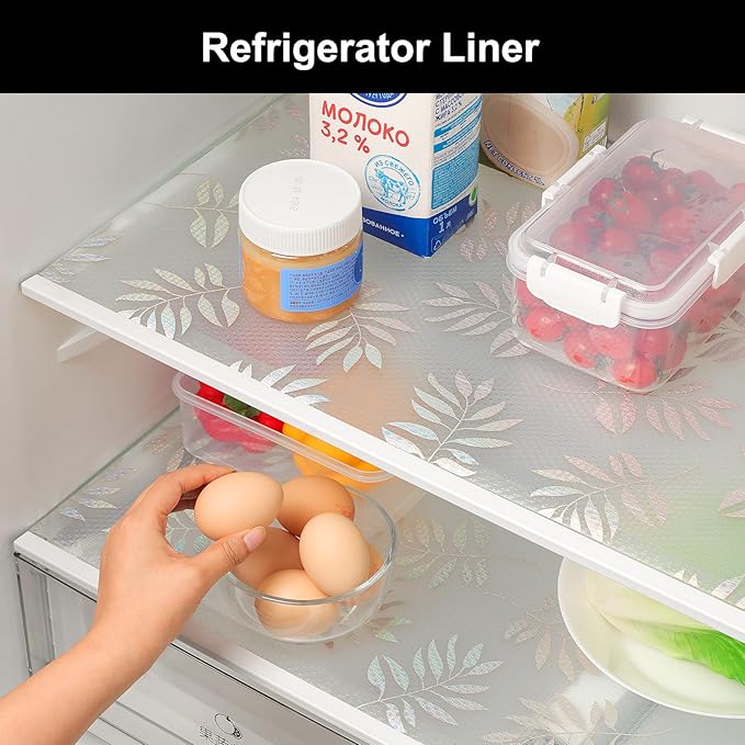 Cooyes Shelf Liner – Premium Non-Adhesive Cabinet & Drawer Liner for Kitchen – Waterproof Shelf Paper with Modern Pattern – Durable EVA Cabinet Mat – Easy to Cut (12" W x 120" L)