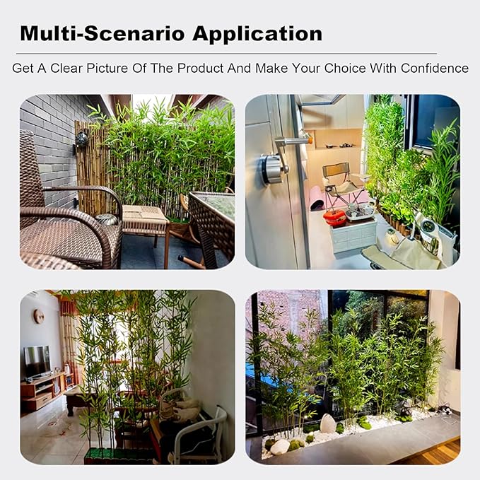 16-Pack 6ft Artificial Privacy Fence | Faux Plant with Realistic Silk Leaves for Indoor Decor & Outdoor Garden – UV-Protected, Waterproof Tall Screen Set
