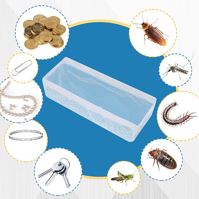 Zonon 12 Pcs 4 x 10 Inch Floor Register Trap Cover Vent Screen