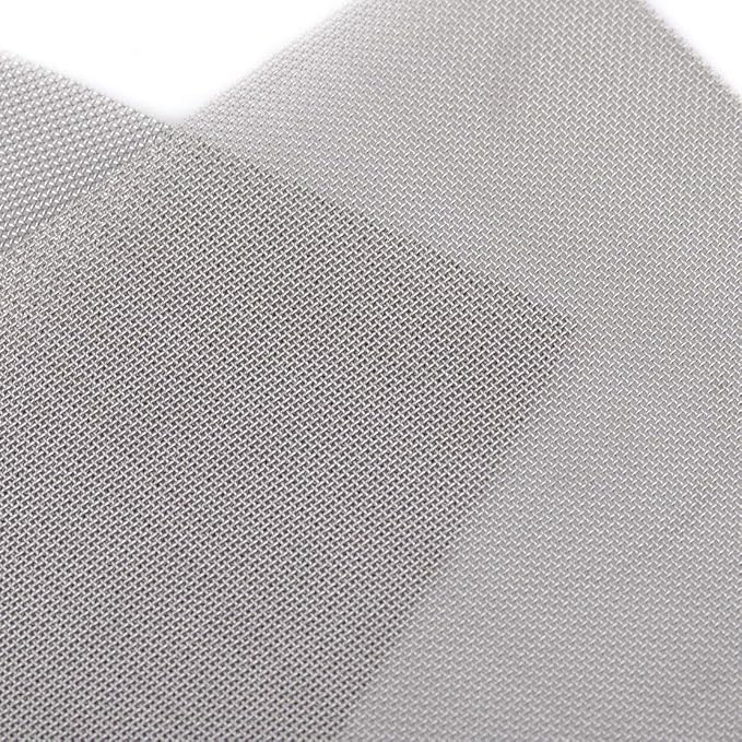 LTKJ 3pcs Stainless Steel 50 Mesh Micron True Filtration Screen Fine Wire