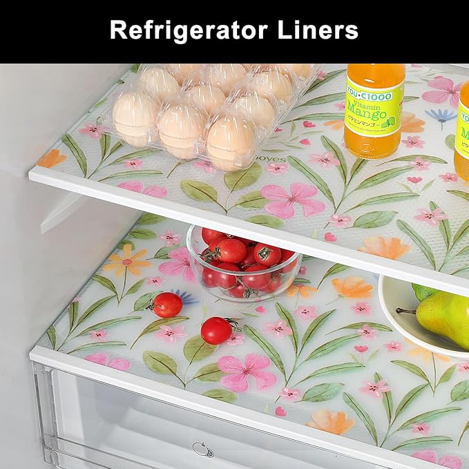 Cooyes Shelf Liner – Premium Non-Adhesive Cabinet & Drawer Liner for Kitchen – Waterproof Shelf Paper with Modern Pattern – Durable EVA Cabinet Mat – Easy to Cut (17.5" W x 360" L)