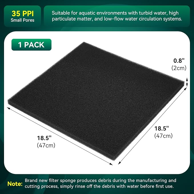 Borlech Aquarium Bio Filter Sponge Pad