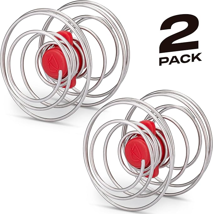HydraCup PowerWhisk 2 Pack Shaker Balls for Protein Shakes, Weighted Stainless Steel Wire Whisk for Shaker Bottle, Protein Shaker Ball Replacement