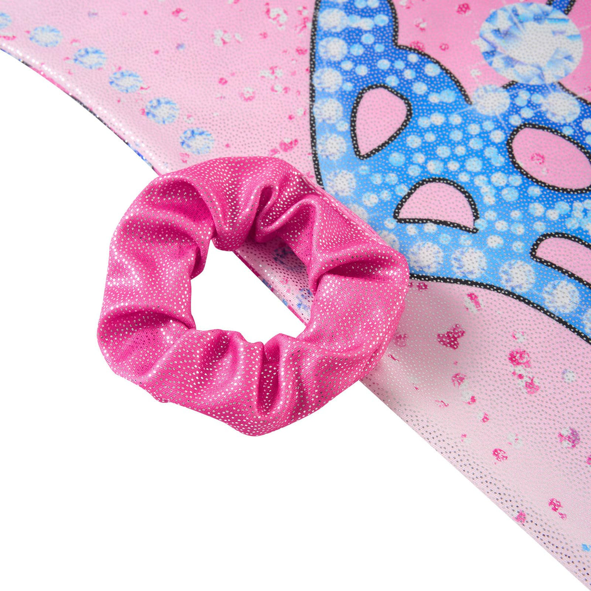 Vogseek Gymnastics Leotards for Girls 11 12 Years Pink Blue Butterflyss Tumbling Outfits with Hair Scrunchie Kids Sparkle Ballet Dance Biketards, Pink Blue