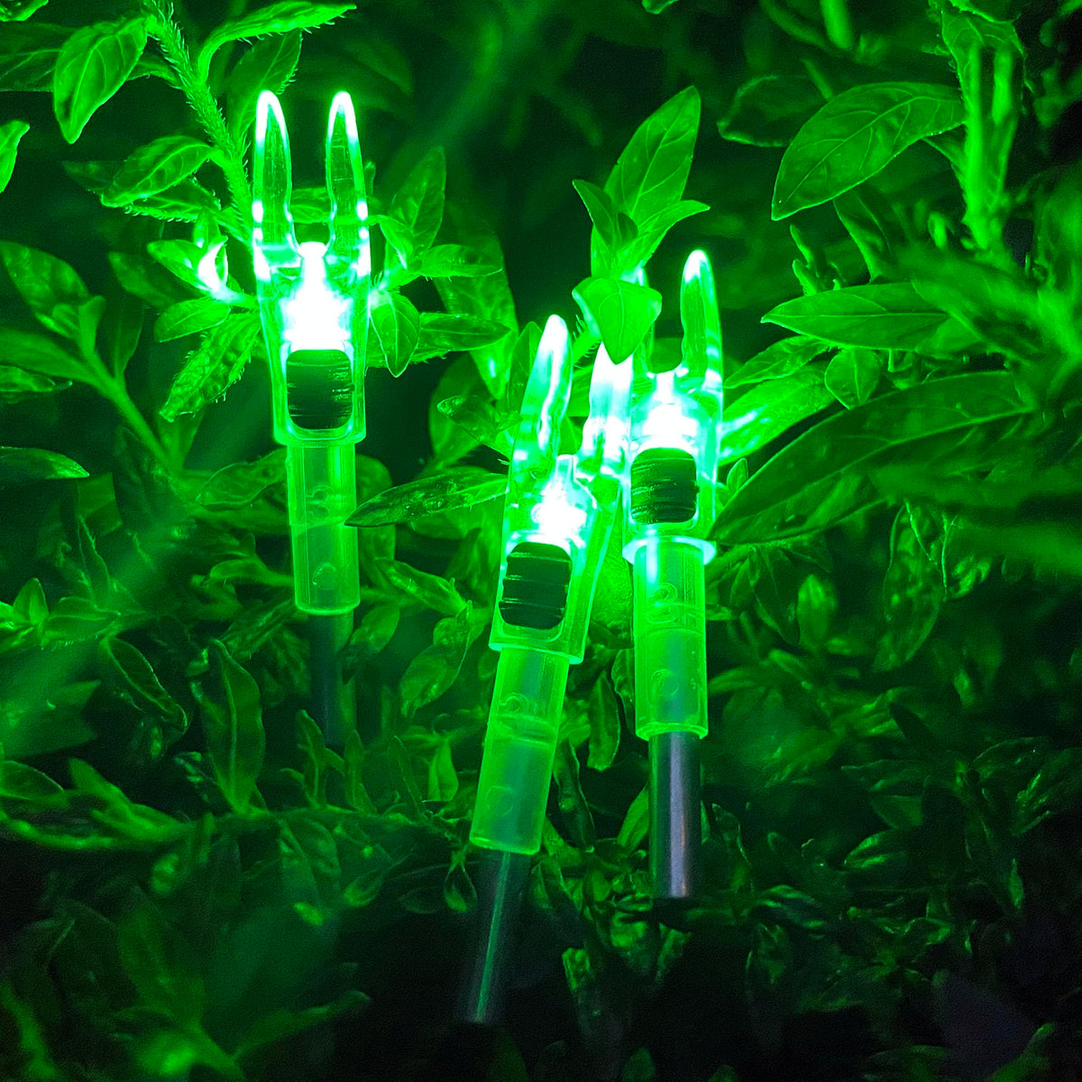 KEAUP 6/12 Pack G Lighted Nocks for Arrows with .165 .204 .233 .244 .246 Inside Diameter with X, H, S, GT Bushings High-Visibility LED Arrow Nocks, ON/Off Switch Included
