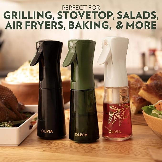 FLAIROSOL OLIVIA Oil Sprayer for Cooking, 200ml Glass Olive Oil Sprayer