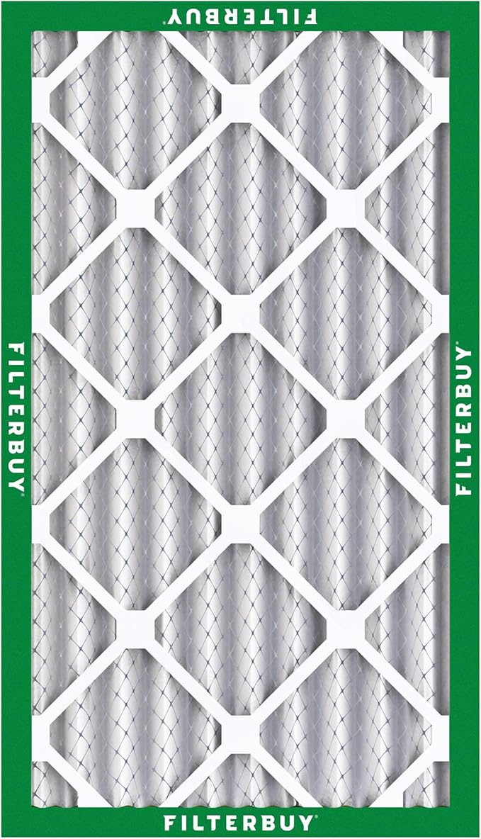Filterbuy 12x20x4 Air Filter MERV 8 Essential Dust & Allergy Defense,