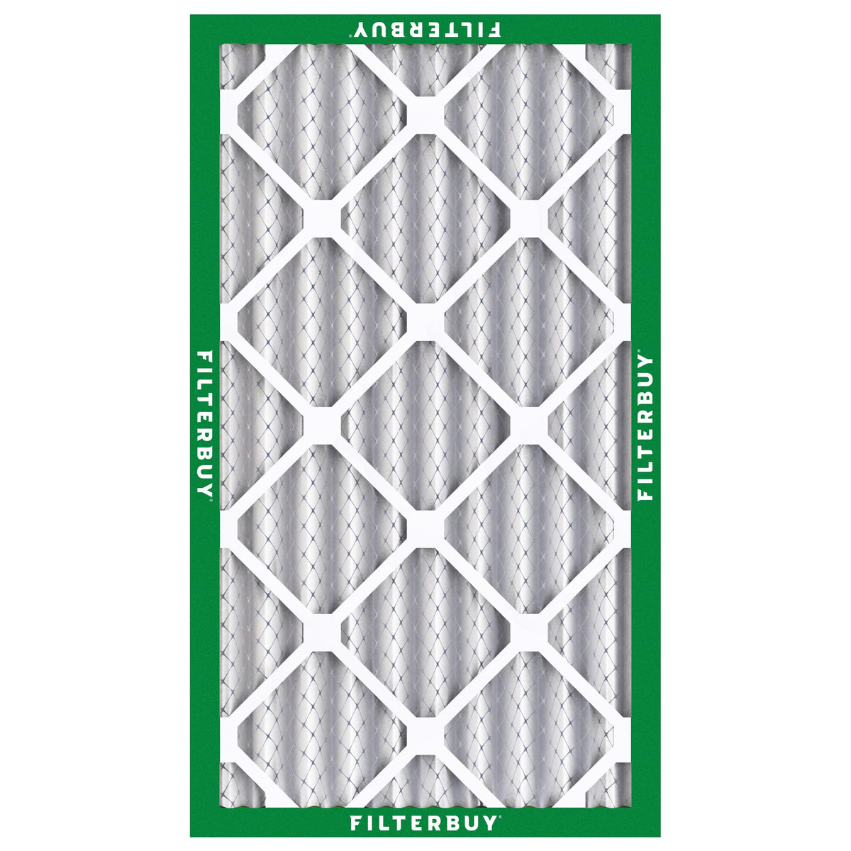 Filterbuy 12x24x4 Air Filter MERV 8 Essential Dust & Allergy Defense (4-Pack), Electrostatic Pleated HVAC AC Furnace Filters Replacement, Made in USA (Actual Size: 11.50 x 23.38 x 3.63)