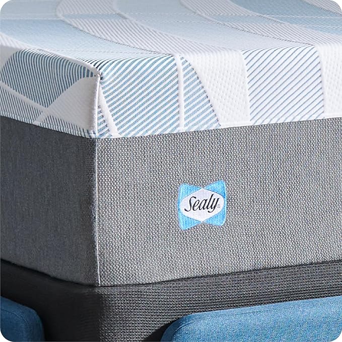 Sealy Dreamlife 14” Foam Mattress-in-a-Box, King, SealyComfort Gel Memory Foam, SealySupport Transition Foam, Machine Washable Cover