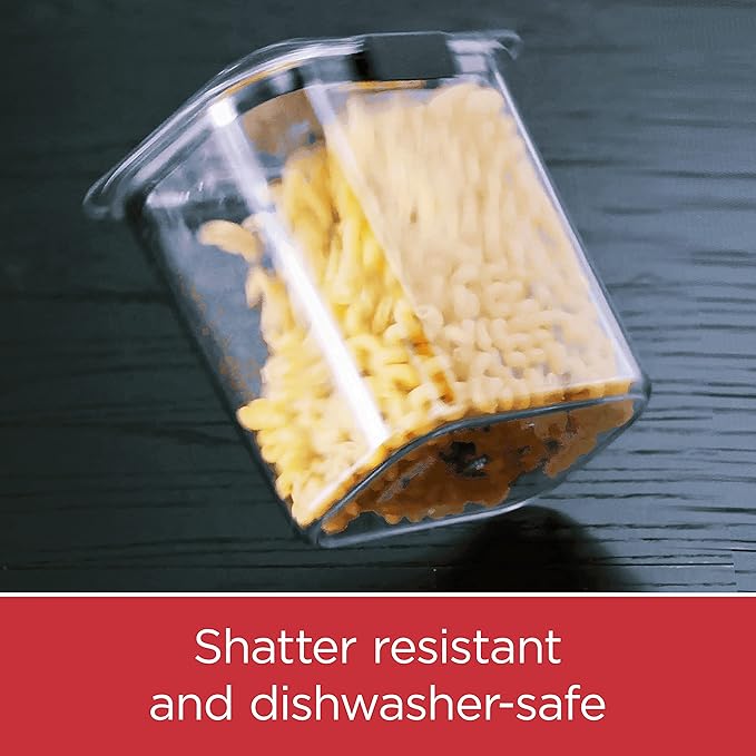 Rubbermaid Brilliance Pantry Food Storage Containers, Set of 4 (8 Pieces), BPA-Free, Clear, Airtight