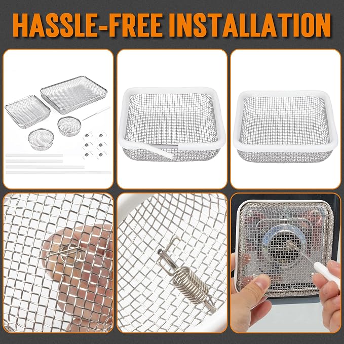 TONDA RV Furnace Vent Screen, Bug Screens Heater Vent Cover