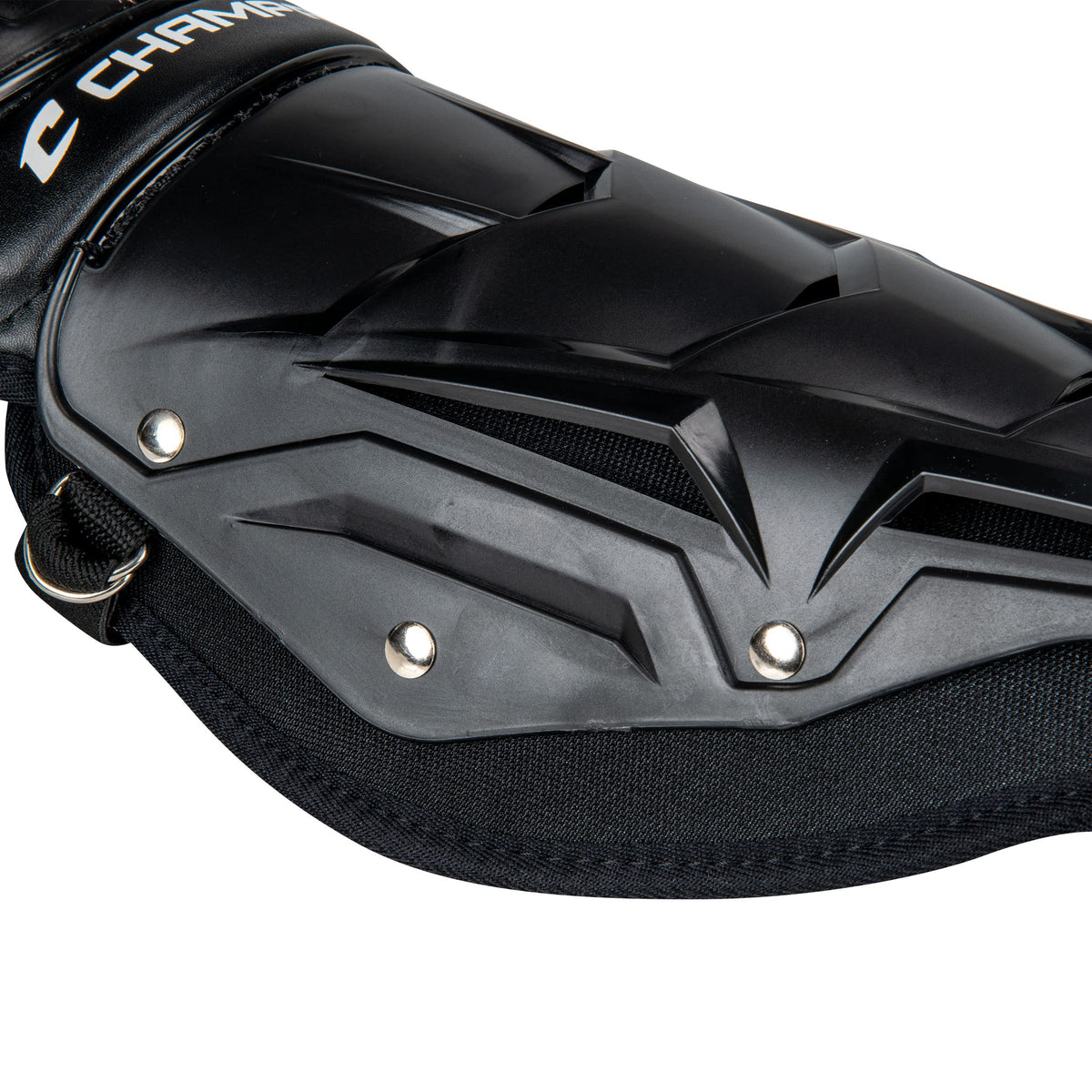 Champro Optimus MVP Single Knee Baseball Catcher’s Leg Guards, 14.5" Shin Length, CG105B, Black