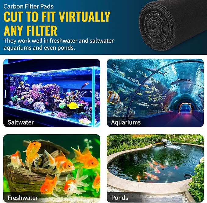 CFS – Pack of 2, Cut to Fit Carbon Infused Filter Pad Media