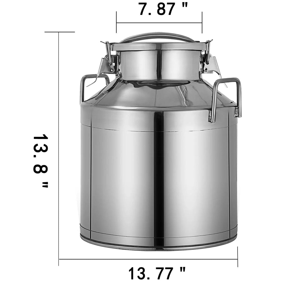 10L 20L 50L Milk Jug Pail Can SStainless Steel Cow Milk Bucket for Oil Wine Water Soup and Oatmeal Storage Transportation