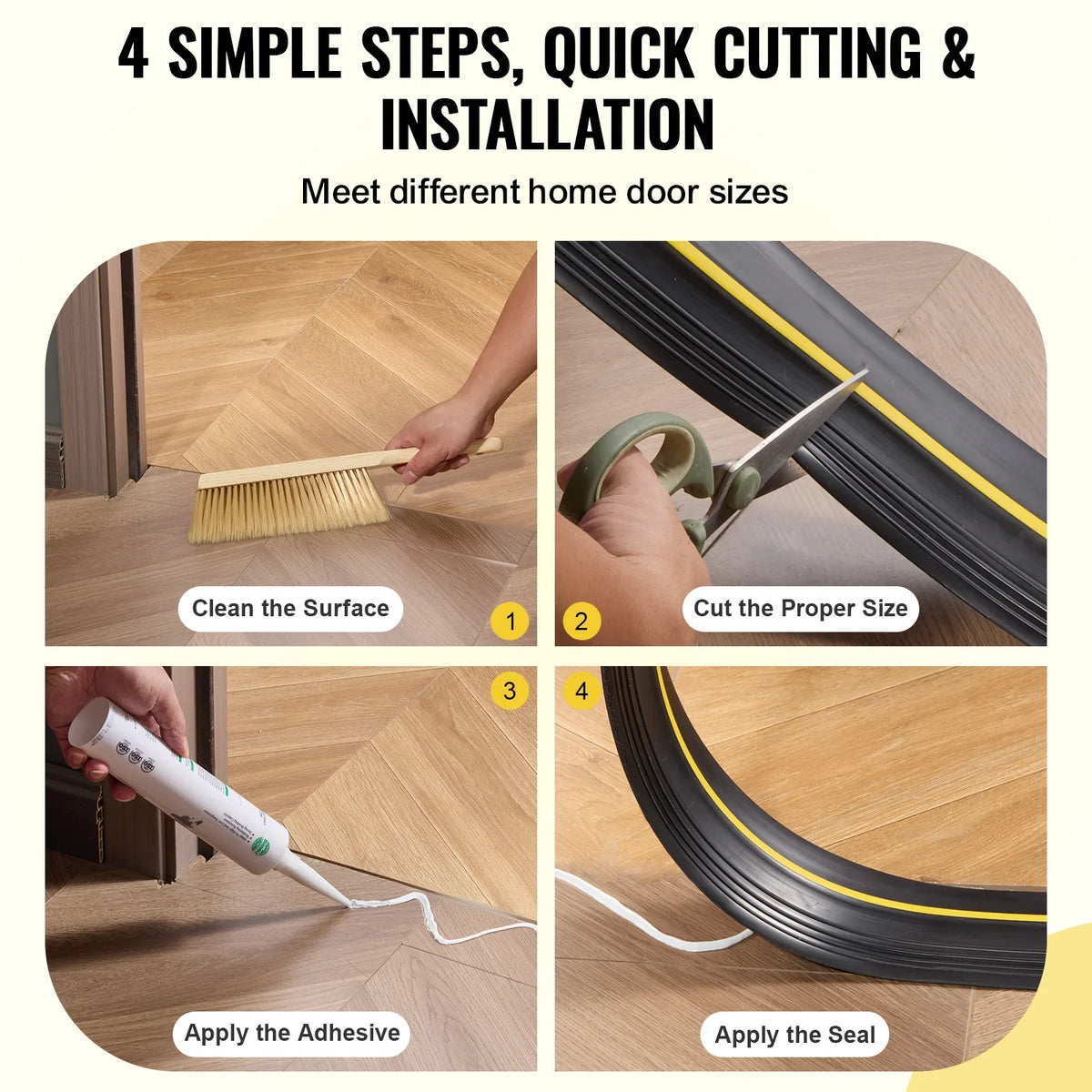 10/12/20 FT Garage Door Threshold Seal Strip Universal Garage Door Floor Seal Strip Garage Door Bottom Weatherproof Strip
