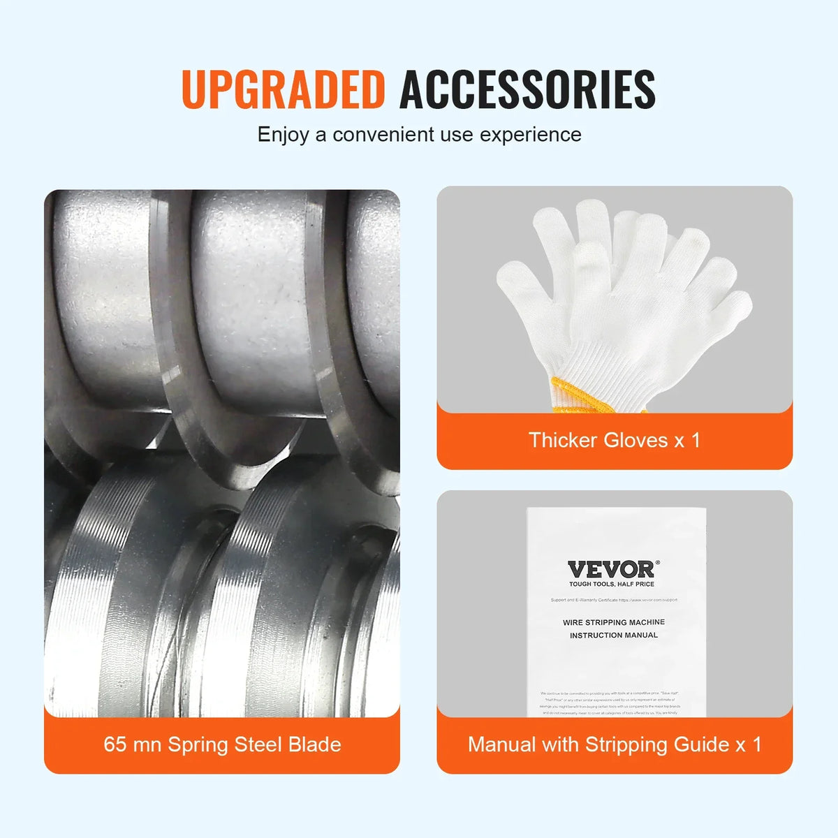 Electric / Manual Wire Stripping Machine Cable Stripper Wire Peeler 370W 1.5-36mm 11 Channels for Scrap Copper Recycling