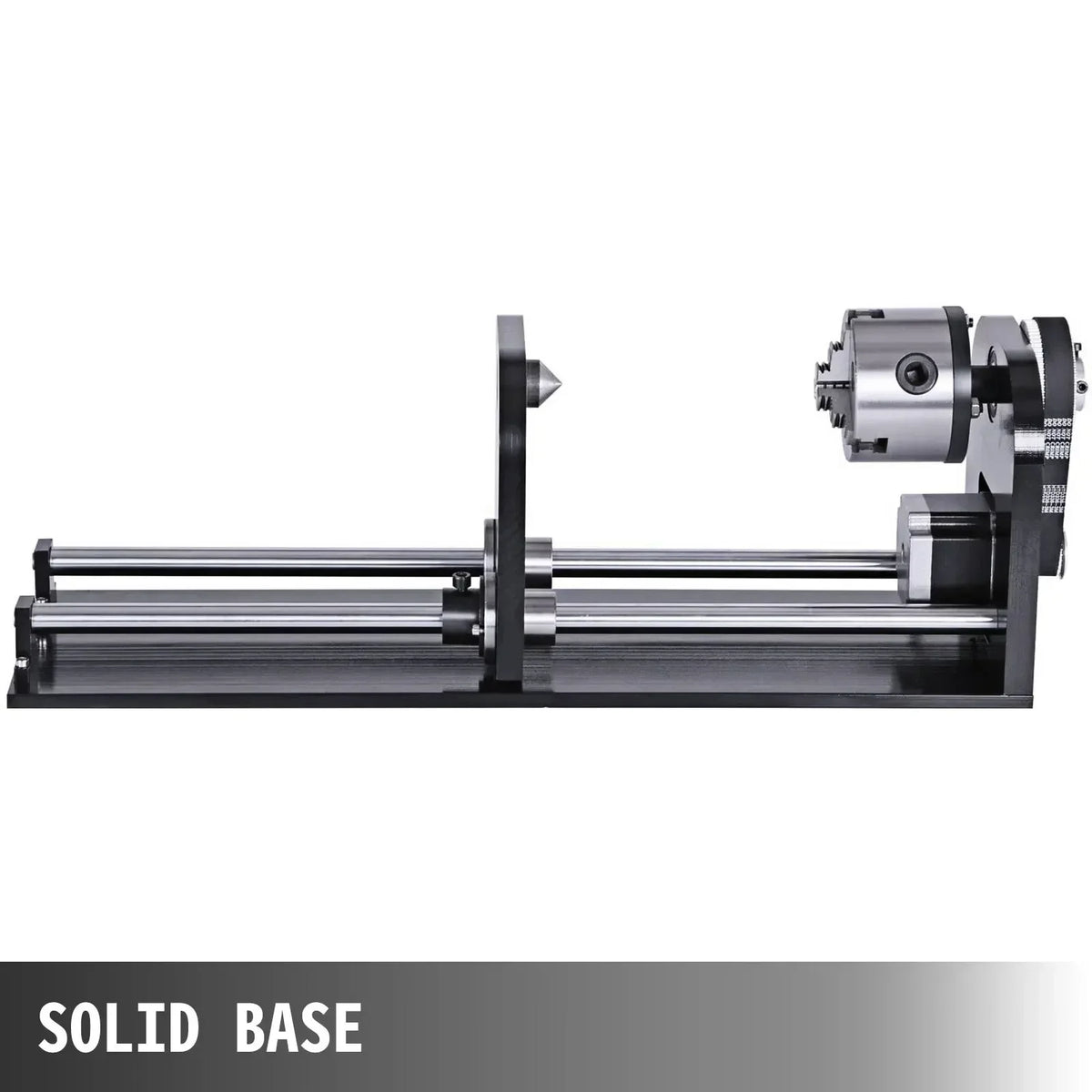 CNC Router Rotary Axis with 8cm 3-Jaw 23cm Track Rotary Attachment CNC Router Axis for CO2 Laser Engraving Cutting Machine