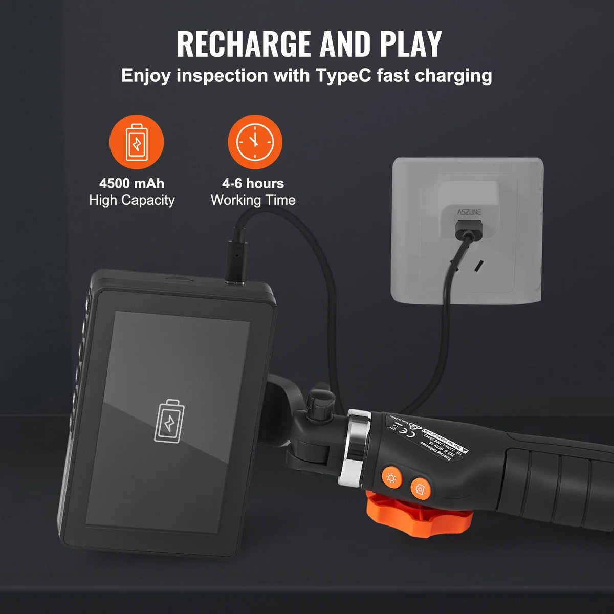 Articulating Borescope Camera with Light Two-Way Articulated Endoscope Inspection Camera1080P HD for Automotive Plumbing