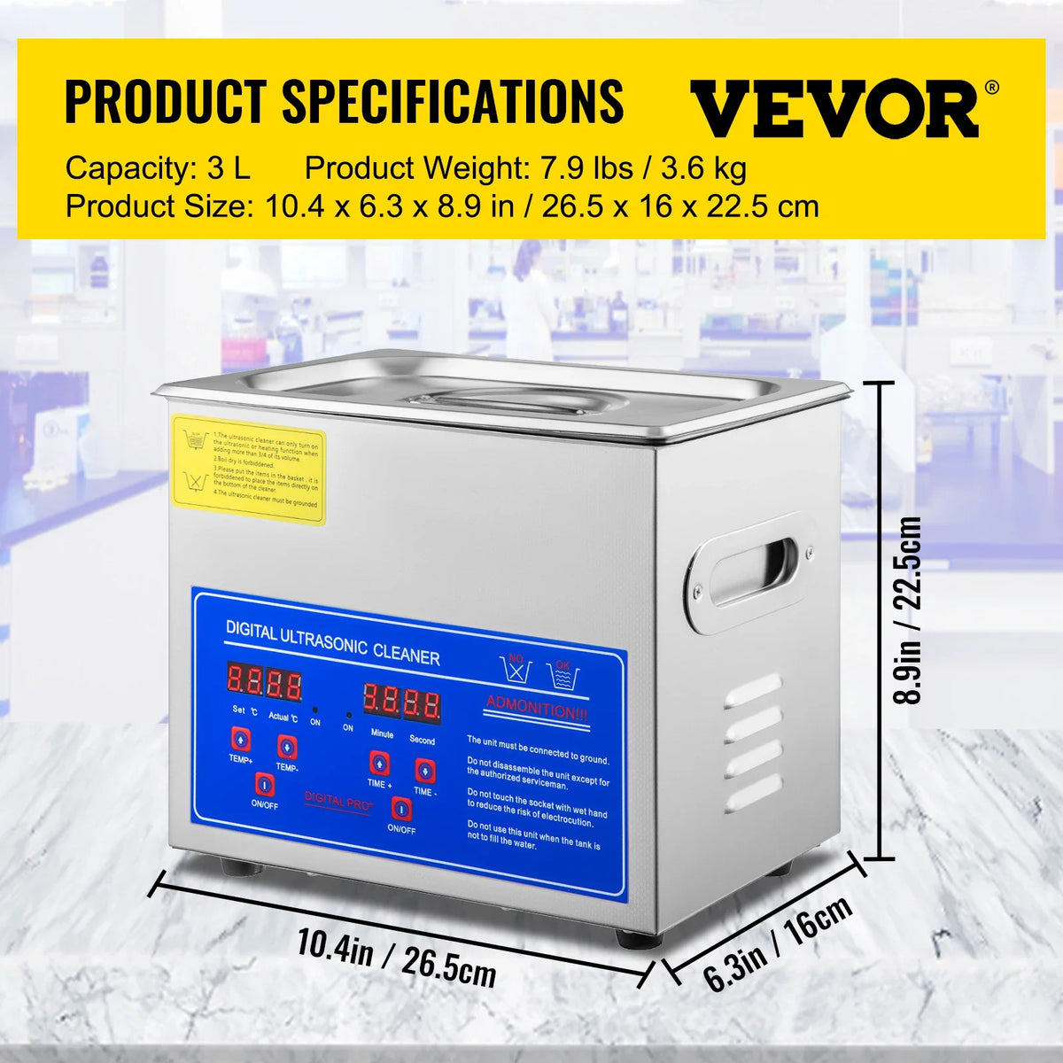 Ultrasound Home Appliances 1.3L 2L 3L 6L 10L 15L 22L 30L Ultrasonic Cleaner Lave-Dishes Portable Washing Machine Diswasher