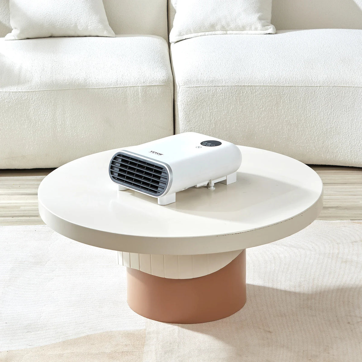 Electric Wall Heater 1500W Small Space Heaters with Knob Adjustment Tip-Over Overheat & IPX24 Waterproof Safety Protection