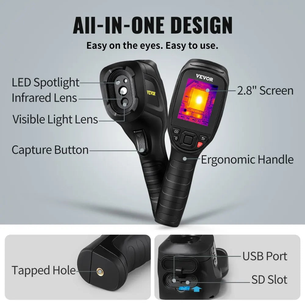 Thermal Imaging Camera 240x180 IR High Resolution Professional Infrared Thermal Imager for Repair Pipeline Detection PCB