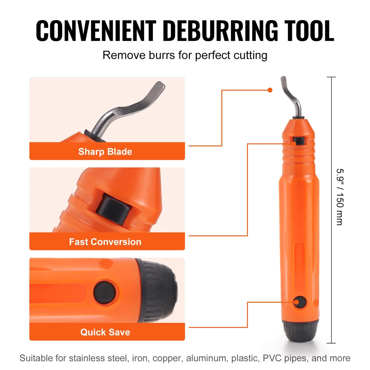 3PCS Tubing Cutter Mini Tube Cutter Deburring Tool Heavy Duty Pipe Cutter for Copper Aluminum Stainless Steel Plastic Pipe