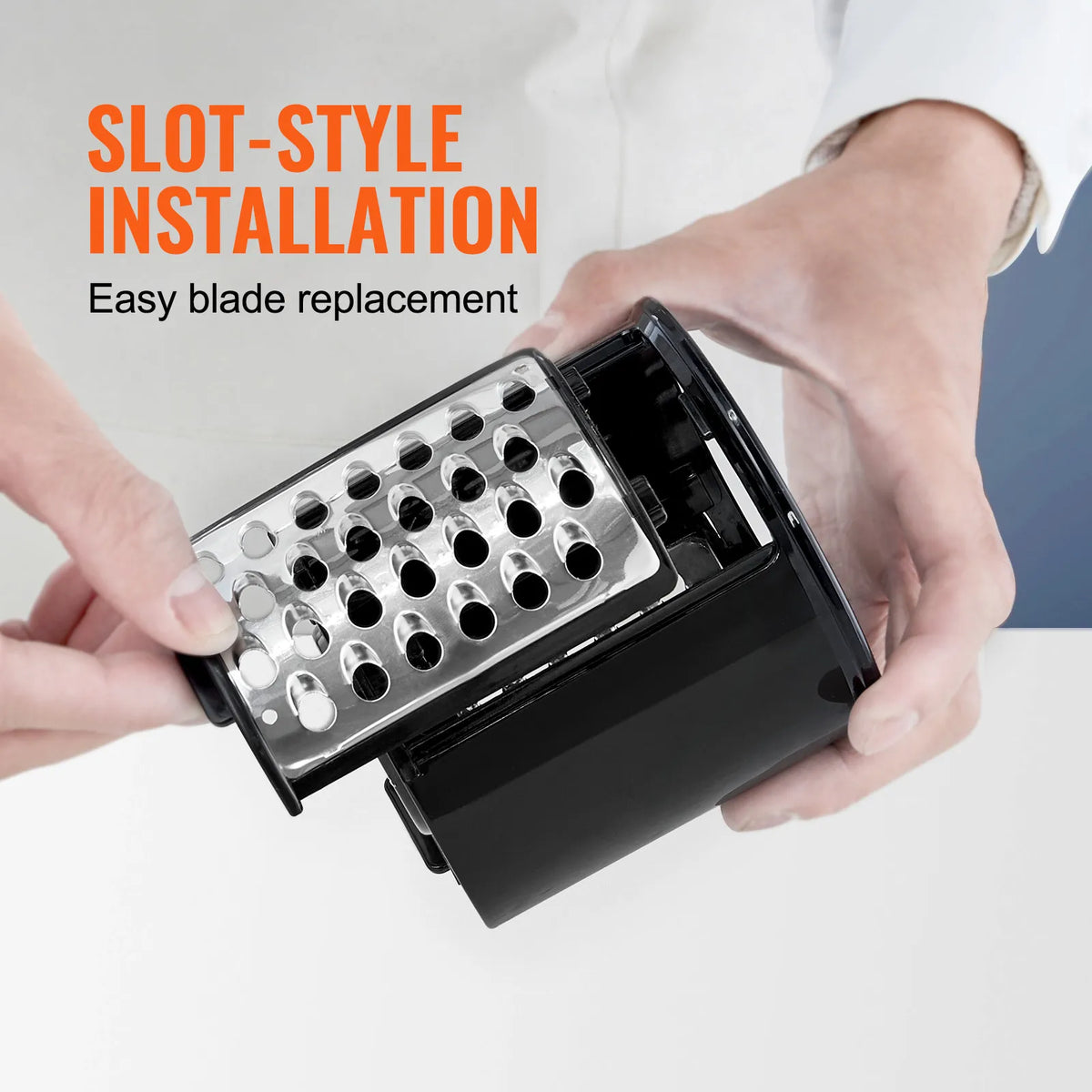 Electric Cheese Grater Salad Maker,250W Salad Shooter, Electric Vegetable Slicer Stainless Steel Food Cutter for Vegetable