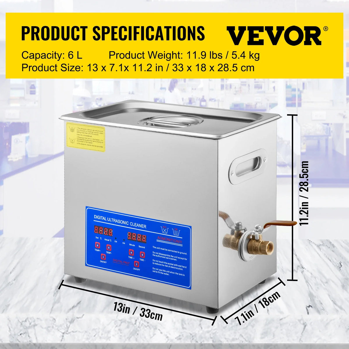 Ultrasonic Cleaner 1.3L 2L 3L 6L 10L 15L 22L 30L Lave-Dishes Portable Washing Machine Diswasher Ultrasound Home Appliances