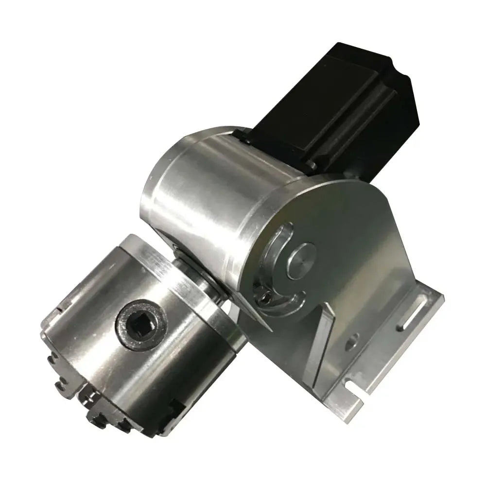 3 Claws Rotary Axis for Fiber Laser Marking Machine 80mm Max Rotation Axis for Fiber Laser Nameplate Engraver