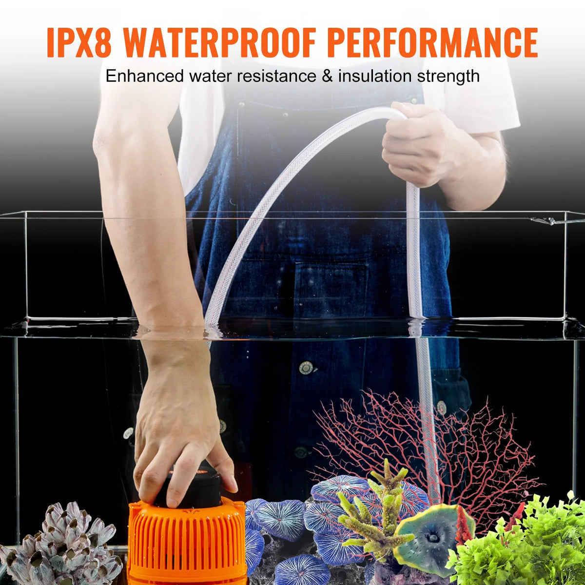 Automatic Pool Cover Pump 1/10HP 75W 540GPH 120V Submersible Swimming Pool Cover Pump Water Removal Pump for Pool Draining