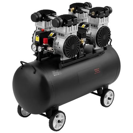 Air Compressor, 20 Gallon Steel Tank, 4HP 10.6 CFM@90 PSI Oil Free Air Compressor & Max. 125PSI Pressure, 78dB Ultra Quiet Portable Compressor, for Auto Repair, Tire Inflation, Spray Painting