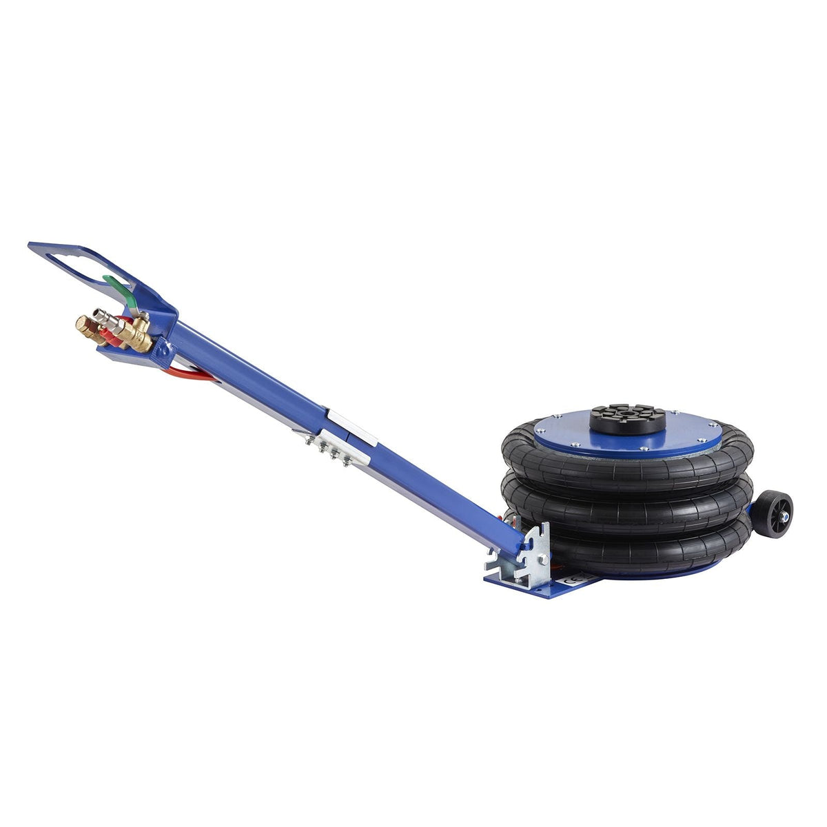 Air Jack, 5 Ton/11000 lbs Triple Bag Air Jack, Airbag Jack with Six Steel Pipes, Lift up to 18.5 inch/470 mm, 3-5 s Fast Lifting Pneumatic Jack, with Adjustable Handle for Car, Garage, Repair