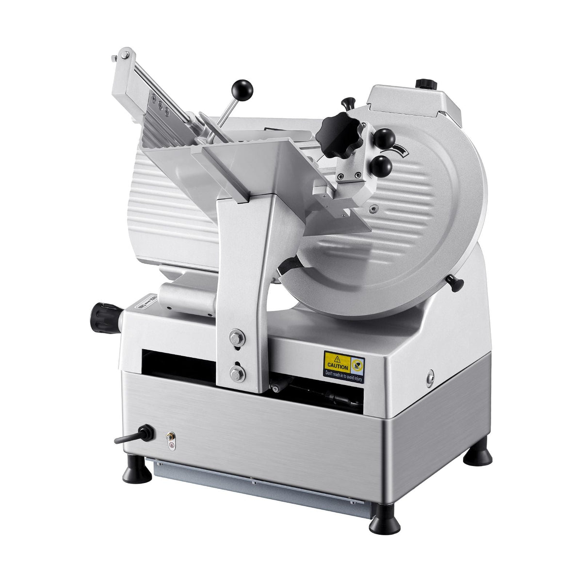 Automatic Meat Slicer, 180W + 370W Deli Slicer with a 12 inch Premium 65Mn Blade, 0-0.3 inch Adjustable Thickness, Electric Food Slicer Machine for Meat, Vegetables, Hard Bread, and Cheese