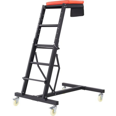 Automotive Top Creeper, with Adjustable Height 49.6" to 75.6", 400 LBS Capacity High Creeper, 4 Swivel Caster Wheels, Heavy Duty Creeper for Auto Repair and Maintenance
