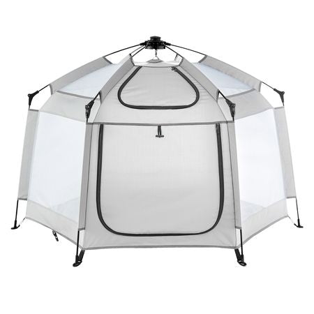 Baby Playpen with Canopy, Indoor/Outdoor Portable Playpen for Babies and Toddler, Lightweight & Foldable, Pop Up Toddler Play Yard with 3 Sun-Shades & Travel Bag for Park Beach Home, 59.8"x59.8"