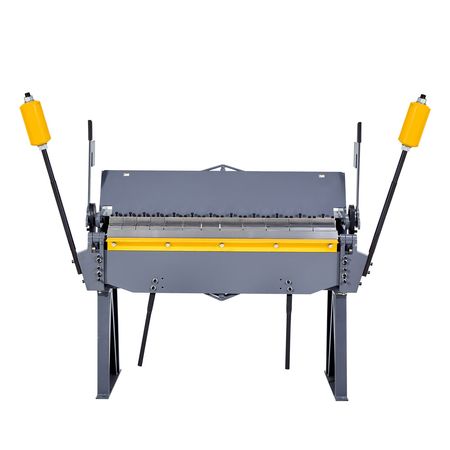 Box and Pan Brake, 48 in Sheet Metal Bending Brake, 12-Gauge Mild Steel Capacity, 0-135 Degree Adjustable, Metal Bender Machine with 8 Fingers, Heavy-Duty Aluminum Folder for Precise Bending