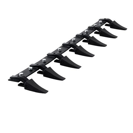 Bucket Tooth Bar, 60'', Heavy Duty Tractor Bucket 7 Teeth Bar for Loader Tractor Skidsteer, 4560 lbs Load-Bearing Capacity Bolt On Design, for Efficient Soil Excavation and Bucket Protection