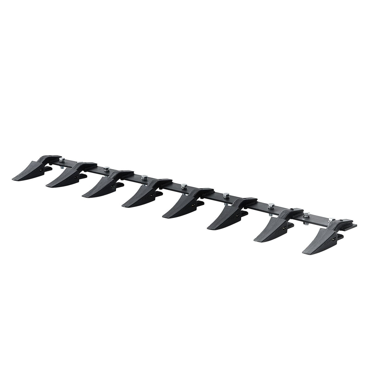 Bucket Tooth Bar, 66'', Heavy Duty Tractor Bucket 8 Teeth Bar for Loader Tractor Skidsteer, 4560 lbs Load-Bearing Capacity Bolt On Design, for Efficient Soil Excavation and Bucket Protection