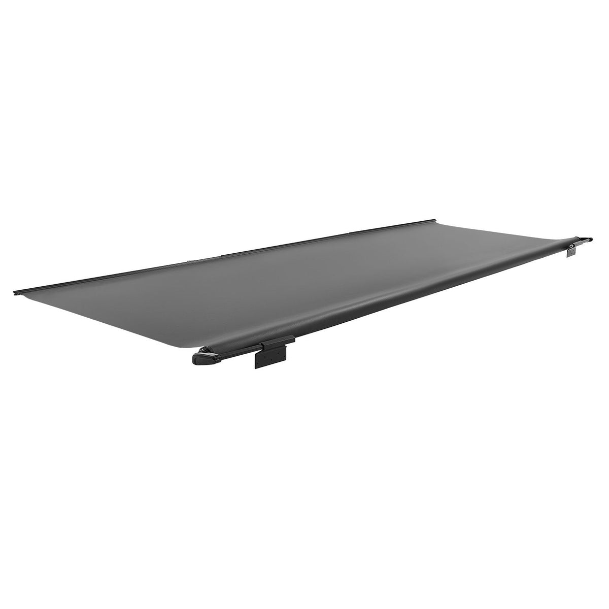 Camper Awning Fabric Replacement, 1" to 13', Weatherproof Durable Slide Topper Awning with Bracket, Heavy Duty Slide Topper Awning with Stainless Steel Material, Fit for RV & Motorhome(Black)