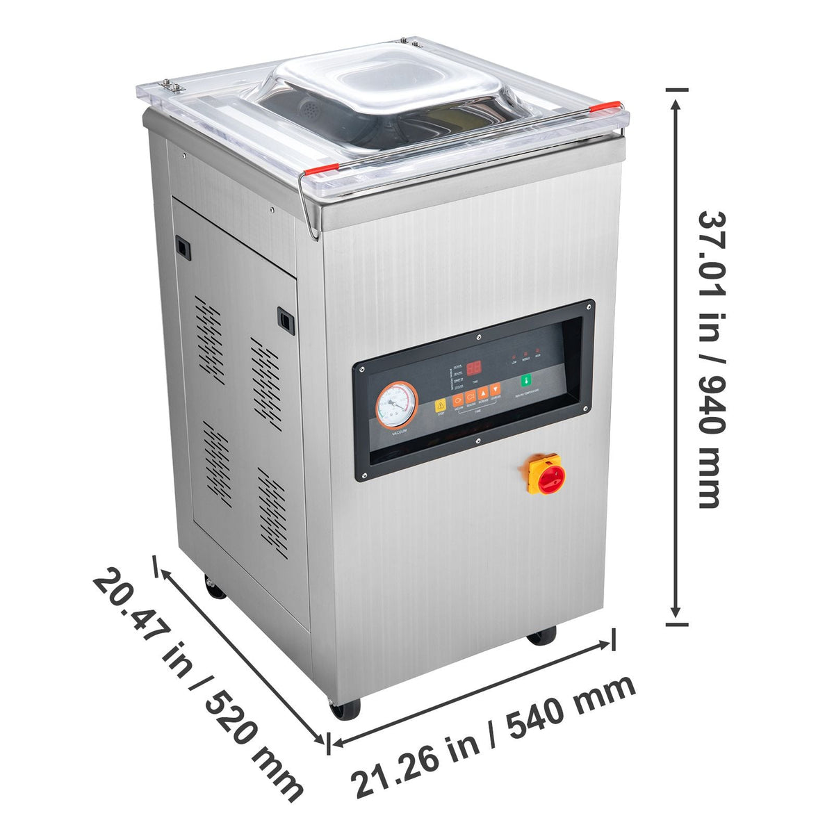 Chamber Vacuum Sealer, 900W Sealing Power, Vacuum Packing Machine for Wet Foods, Meats, Marinades and More, Compact Size with 15.7 in Sealing Length, Applied in Home Kitchen and Commercial Use